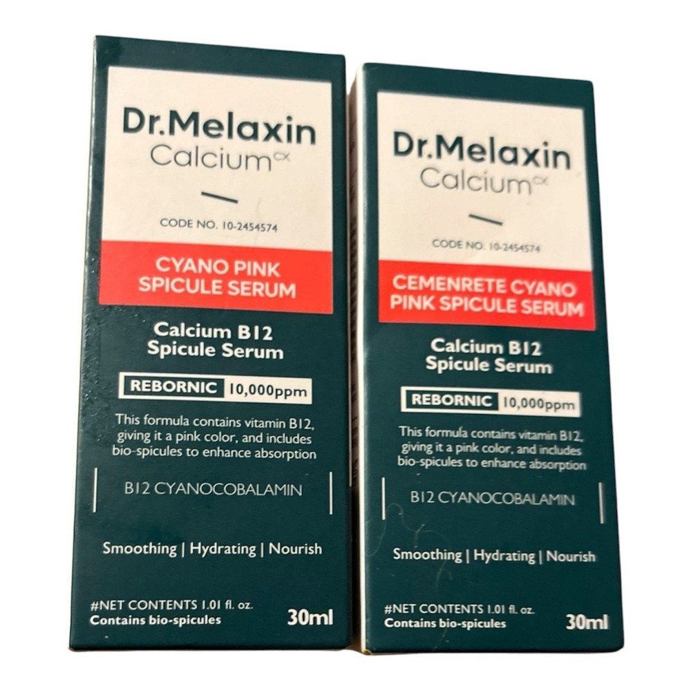 DR. MELAXIN Cemenrete CYANO PINK SPICULE Serum - Lot Of 2